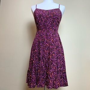 Old Navy magenta floral dress size xs